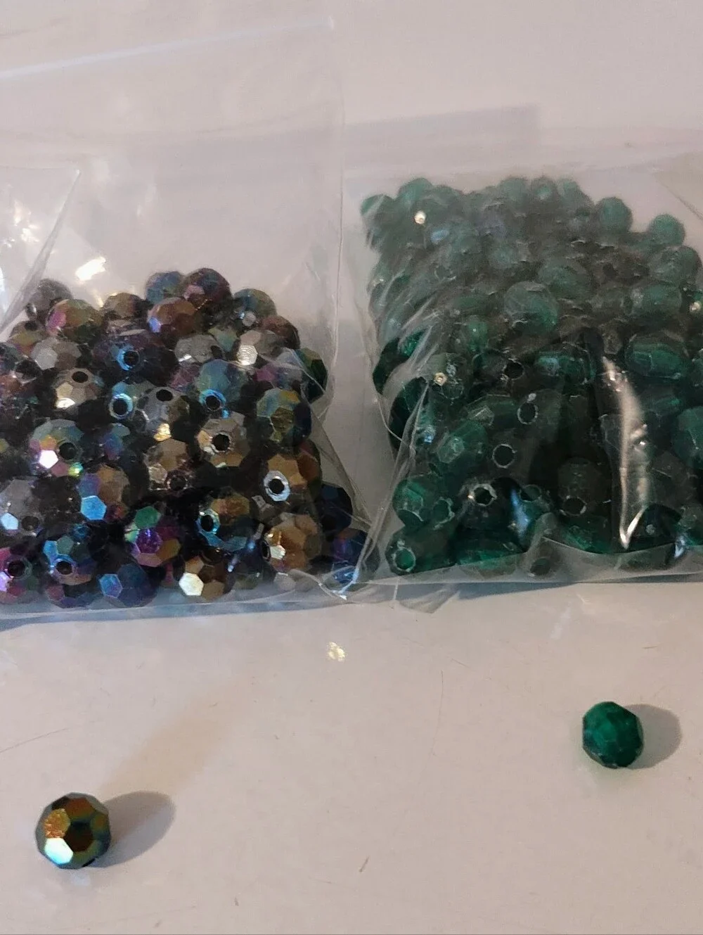 Mixed Faceted & Alphabet Beads- NWOT